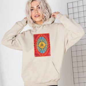 Daisy street hoodie with tarot print - size 4